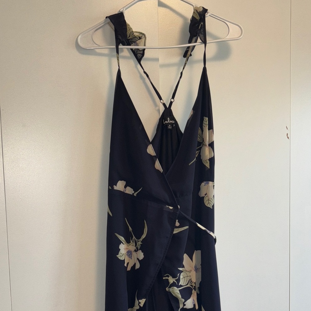 Lulus Navy Floral Backless Dress - Picture 5 of 8